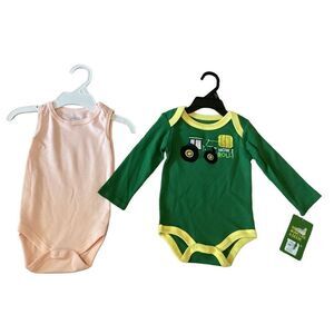 Nwt Baby Girl 6-9 Months John Deere Baby Gear Body Suit